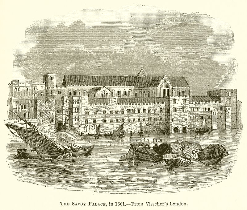 Le Palais de Savoy, en 1661 - English School