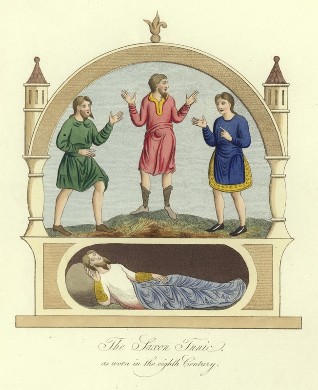 La tunique saxonne portée au 8ème siècle - English School