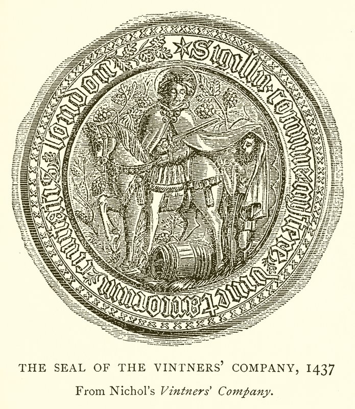 Le sceau de la compagnie des vignerons, 1437 - English School