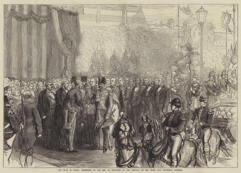 Le Shah à Paris, réception à l