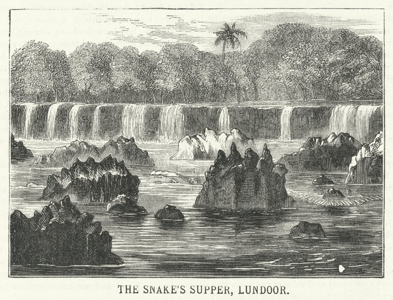 Le Repas du Serpent, Lundoor (gravure) - English School