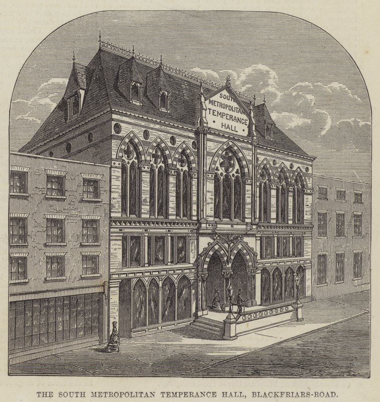 La salle de tempérance sud-métropolitaine, Blackfriars-Road - English School