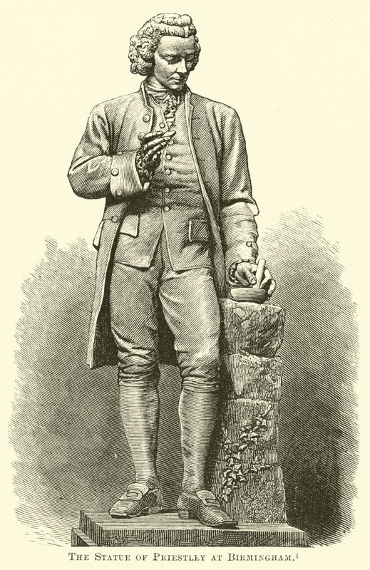 La statue de Priestley à Birmingham - English School