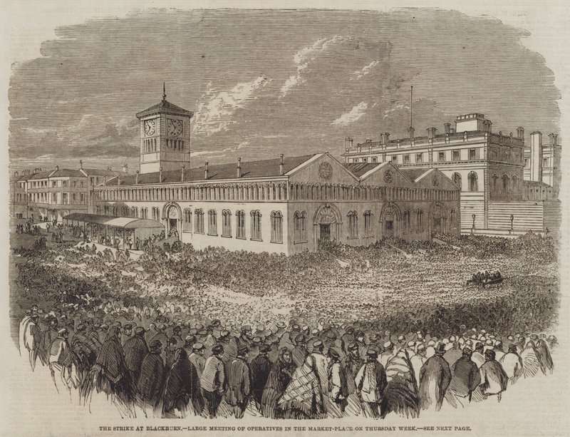 La grève à Blackburn, grande réunion d