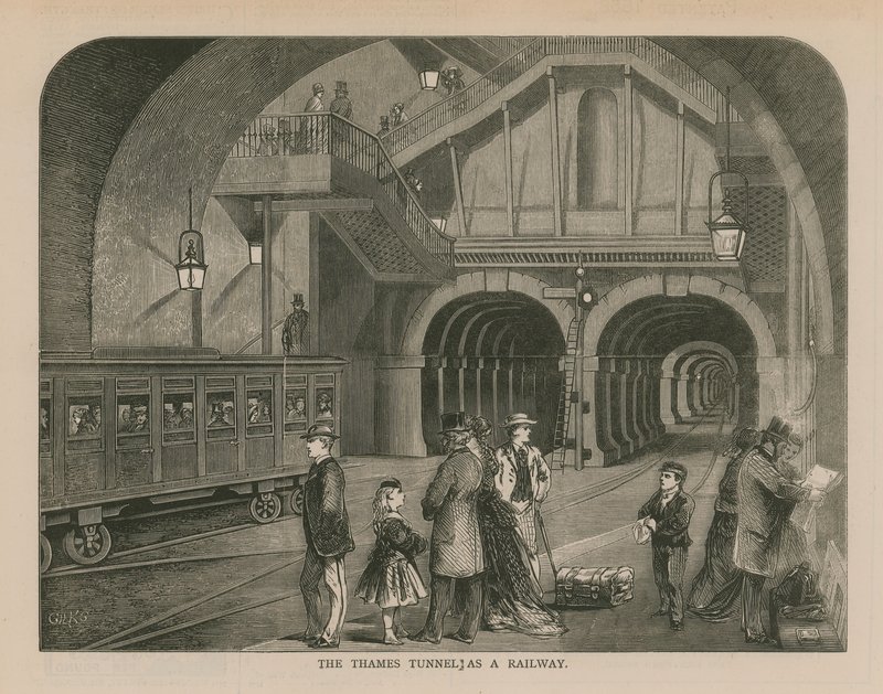Le tunnel de la Tamise en tant que chemin de fer - English School