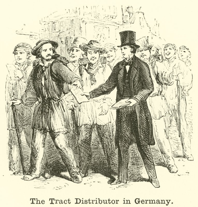 Le distributeur de tracts en Allemagne - English School