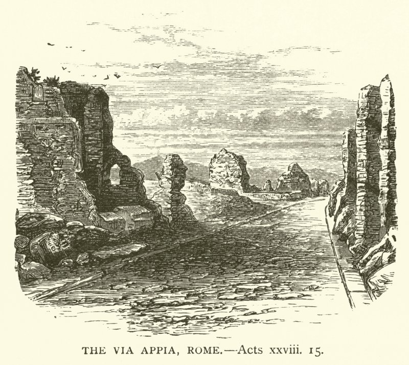 La Via Appia, Rome, Actes, xxviii - English School