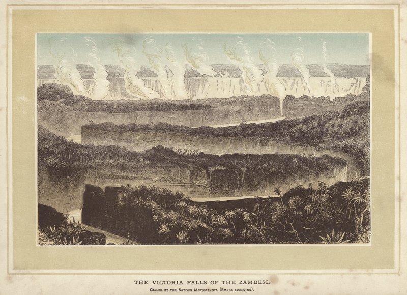 Les Chutes Victoria du Zambèze, appelées par les indigènes Mosyoatunya, Fumée-tonnante - English School