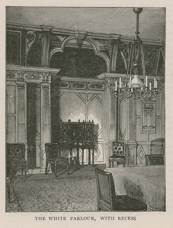 Le salon blanc, avec alcôve, Holland House - English School