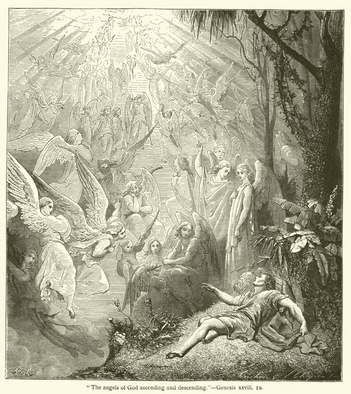 "Les anges de Dieu montant et descendant", Genèse, xxviii - English School