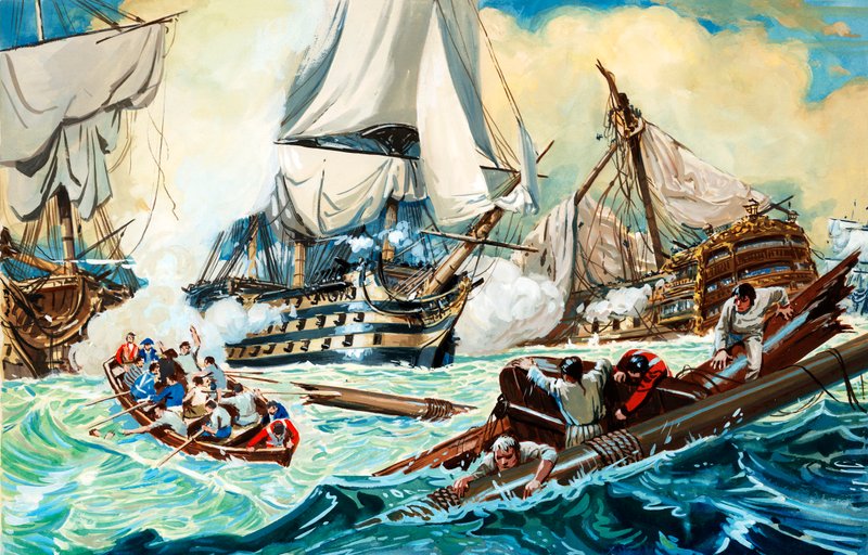 La bataille de Trafalgar - English School