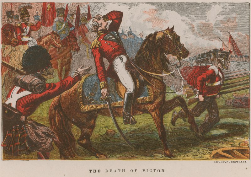 La mort de Picton - English School