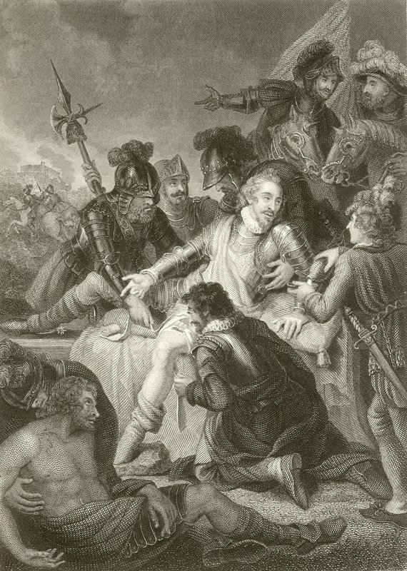 La mort de Sir Philip Sidney - English School