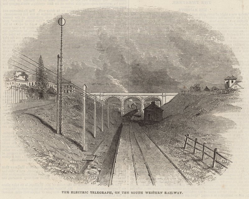 Le télégraphe électrique sur le chemin de fer du sud-ouest - English School