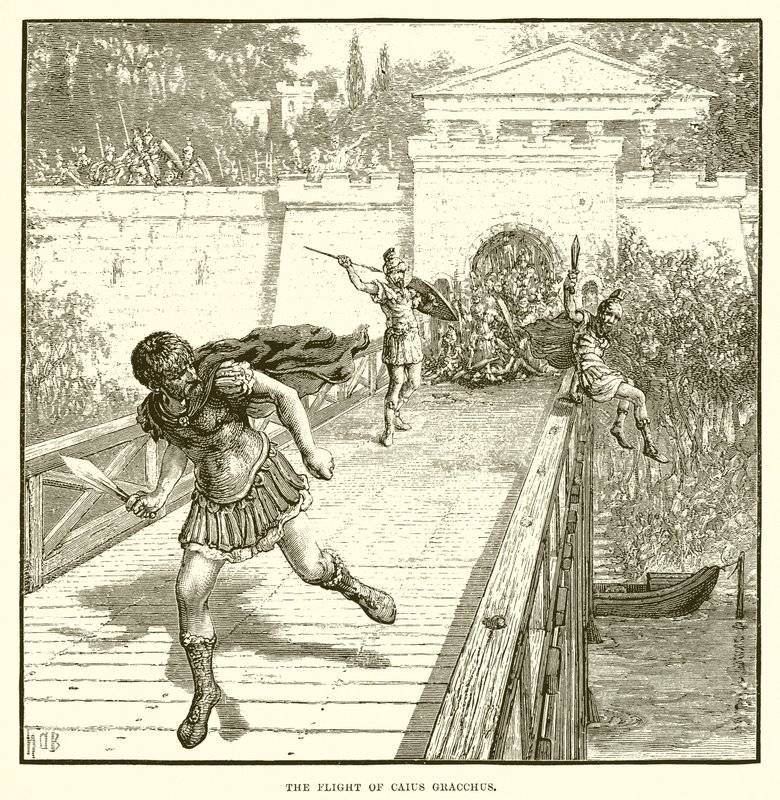 La fuite de Caius Gracchus - English School