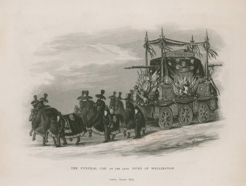 Le char funéraire du feu Duc de Wellington - English School