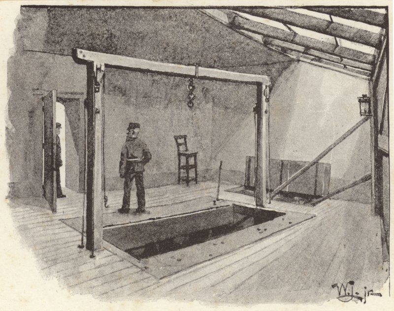 La potence à la prison de Newgate - English School