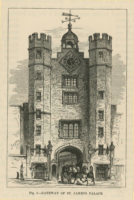 La porte du palais de St James - English School