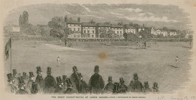 Le grand match de cricket à Lords Ground - English School