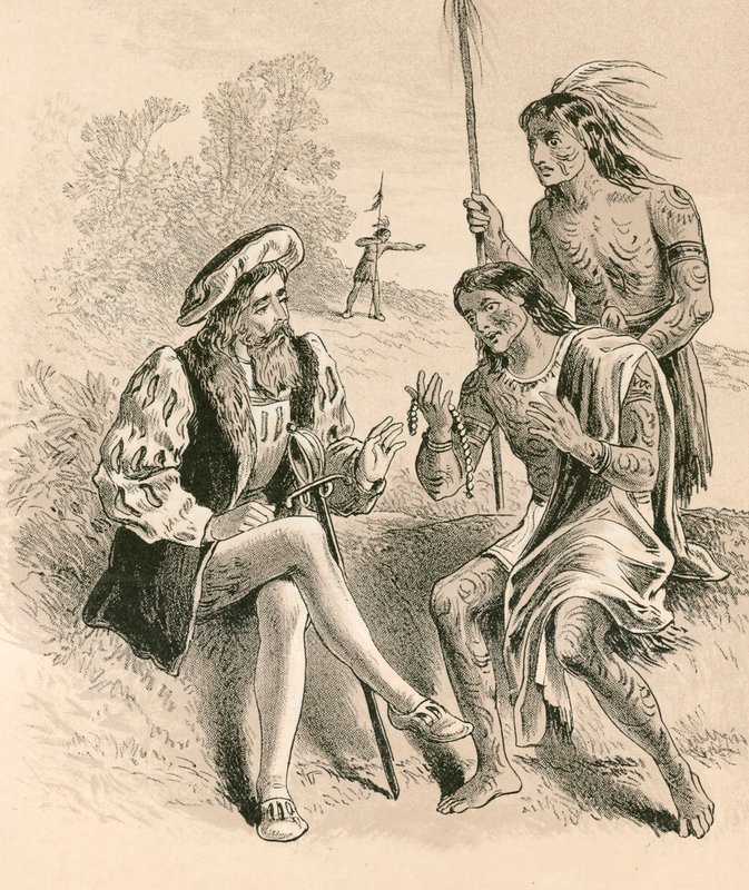 La gentillesse de Colomb envers les indigènes - English School