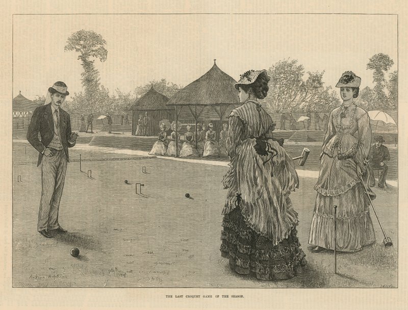 Le dernier jeu de croquet de la saison - English School