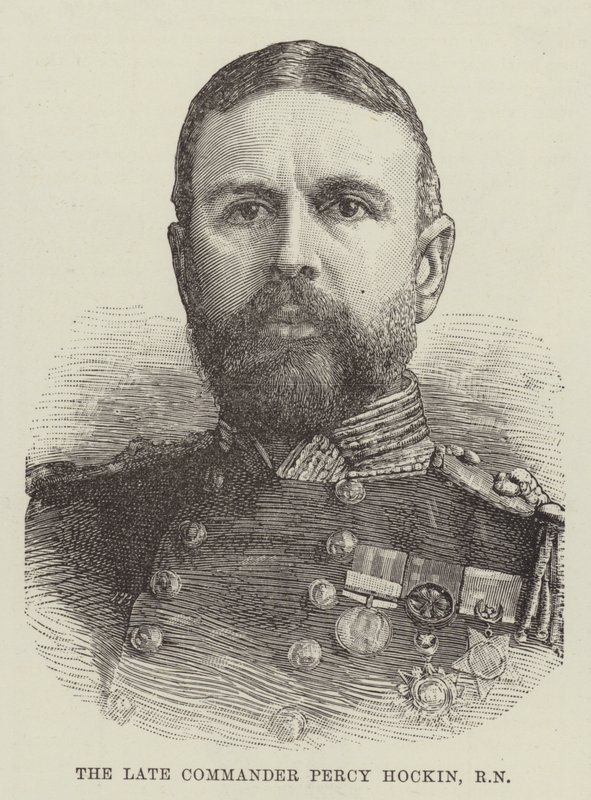 Feu le commandant Percy Hockin, RN (gravure) - English School