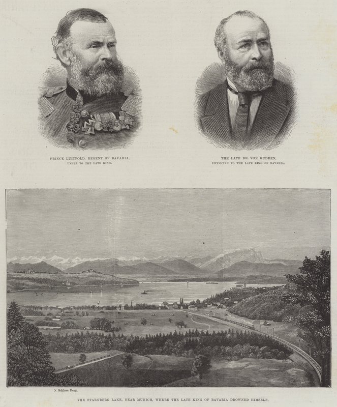 Feu roi de Bavière (gravure) - English School