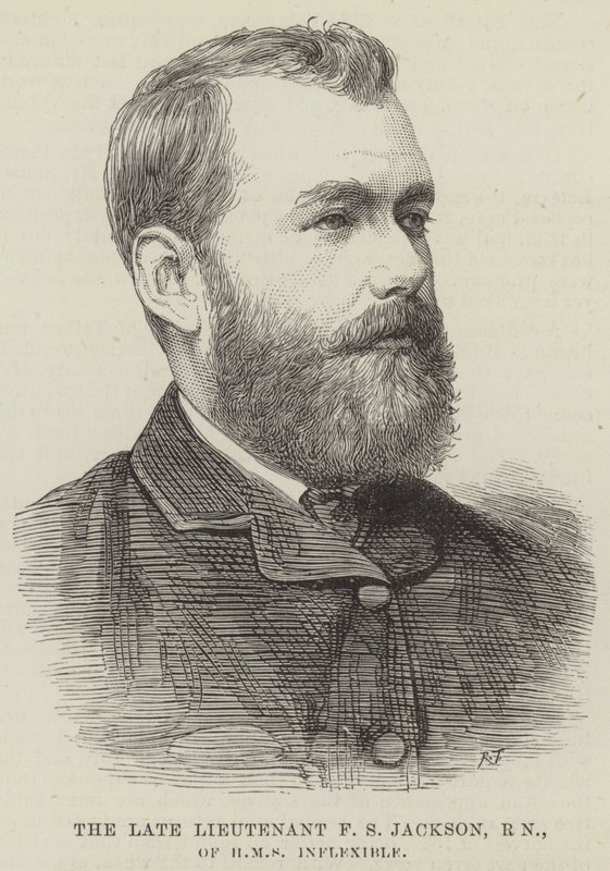 Feu le lieutenant F S Jackson, RN, du HMS Inflexible - English School