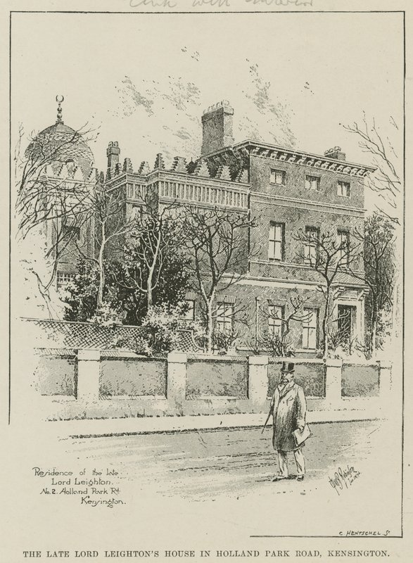Maison du défunt Lord Leighton à Holland Park Road, Kensington, Londres - English School