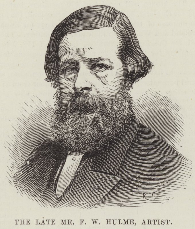 Le défunt M. F W Hulme, artiste (gravure) - English School