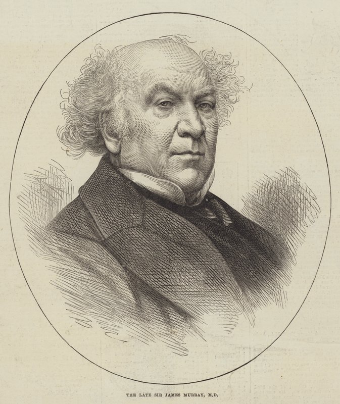 Le défunt Sir James Murray, MD - English School