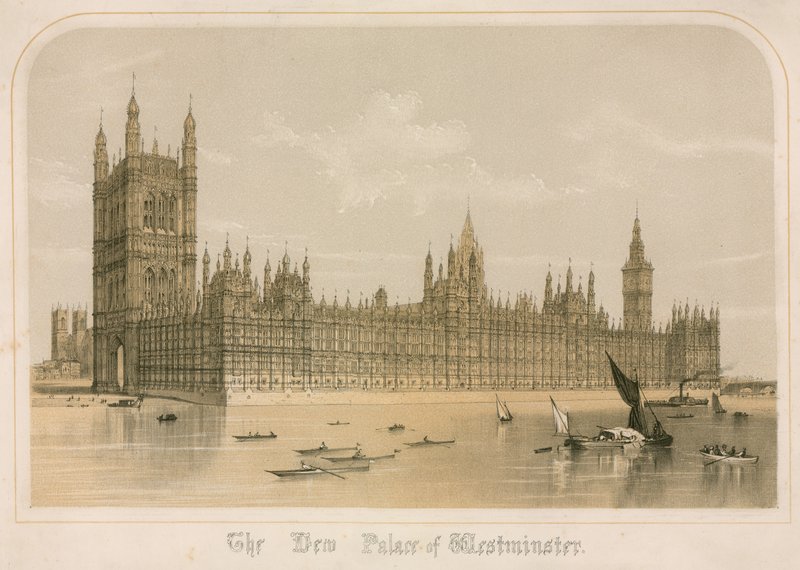 Le nouveau Palais de Westminster, Londres - English School