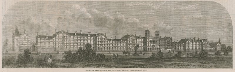 Les nouvelles casernes des Gardes à Chelsea - English School