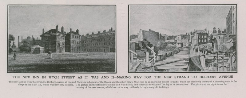 La nouvelle auberge de Wych Street telle qu