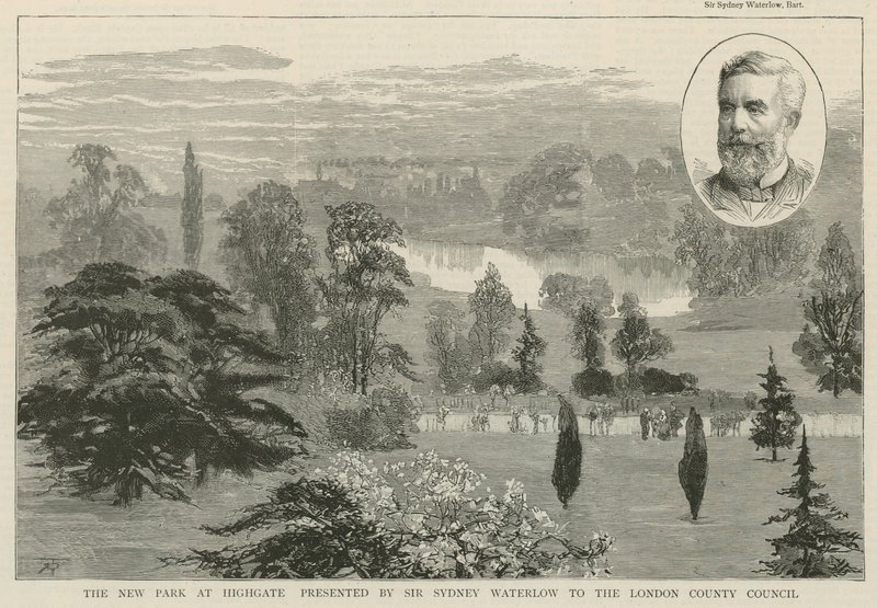 Le nouveau parc à Highgate présenté par Sir Sydney Waterlow - English School