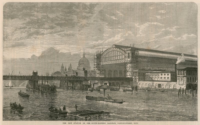 La nouvelle gare du South-Eastern Railway, Cannon Street, Londres - English School