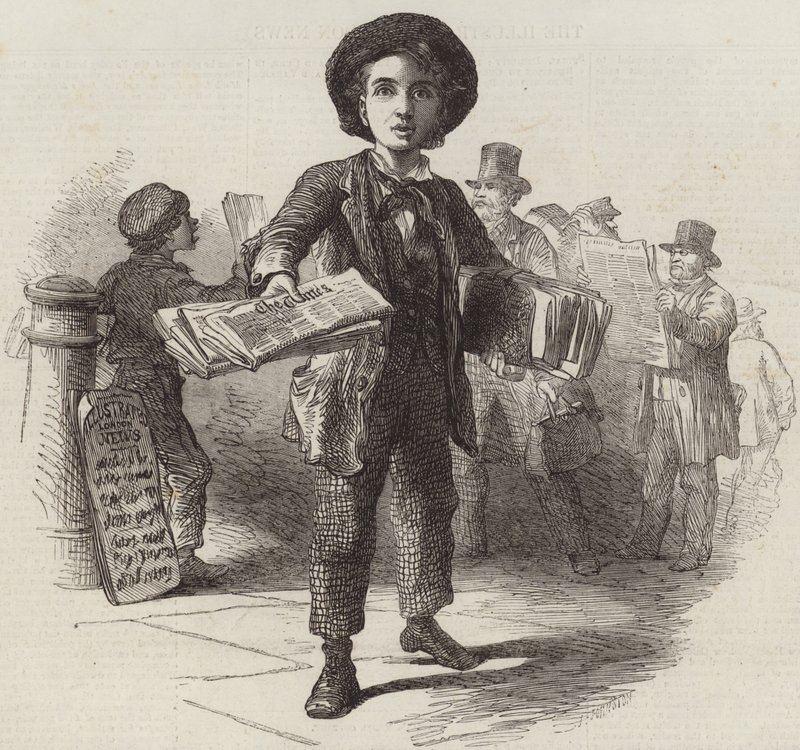 Le garçon de journaux - English School