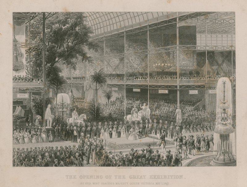 Ouverture de la Grande Exposition par Sa Très Gracieuse Majesté, la Reine Victoria, 1er mai 1851 - English School