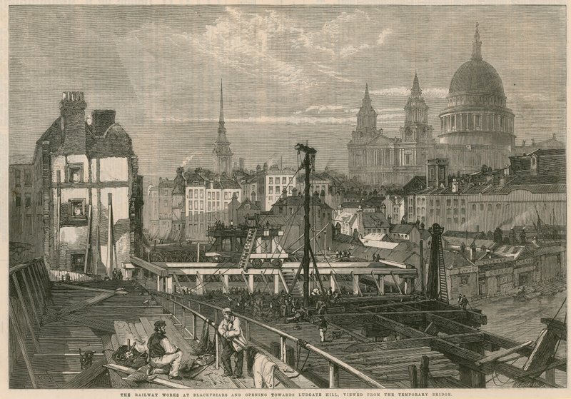 Les travaux ferroviaires à Blackfriars et l