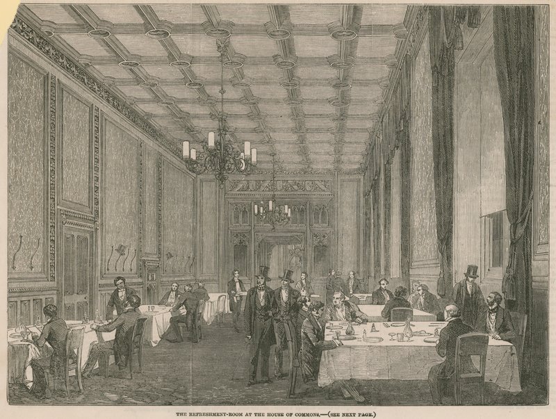 La salle de rafraîchissement à la Chambre des communes - English School