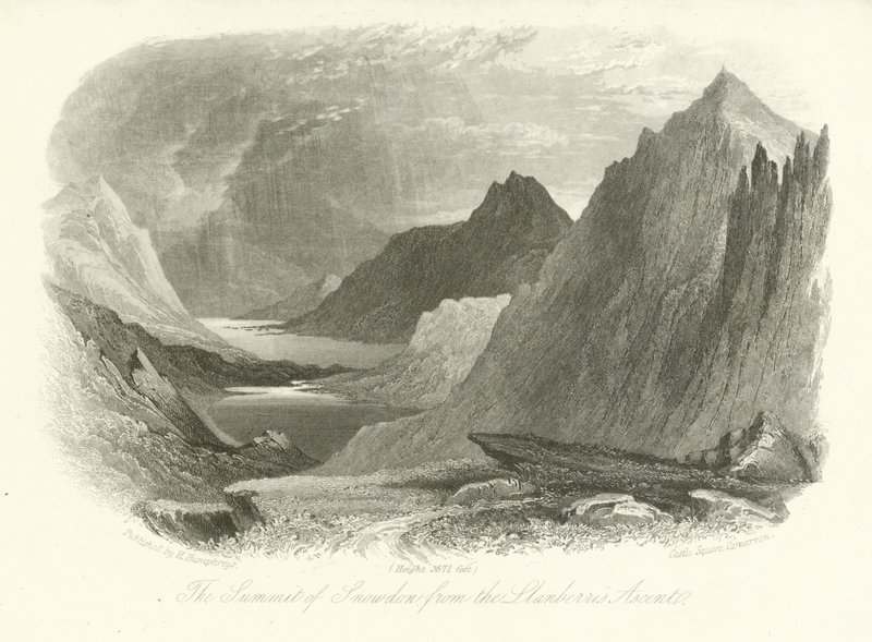 Le sommet de Snowdon depuis l