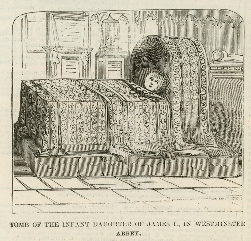 La tombe de la fille infantile de Jacques I - English School