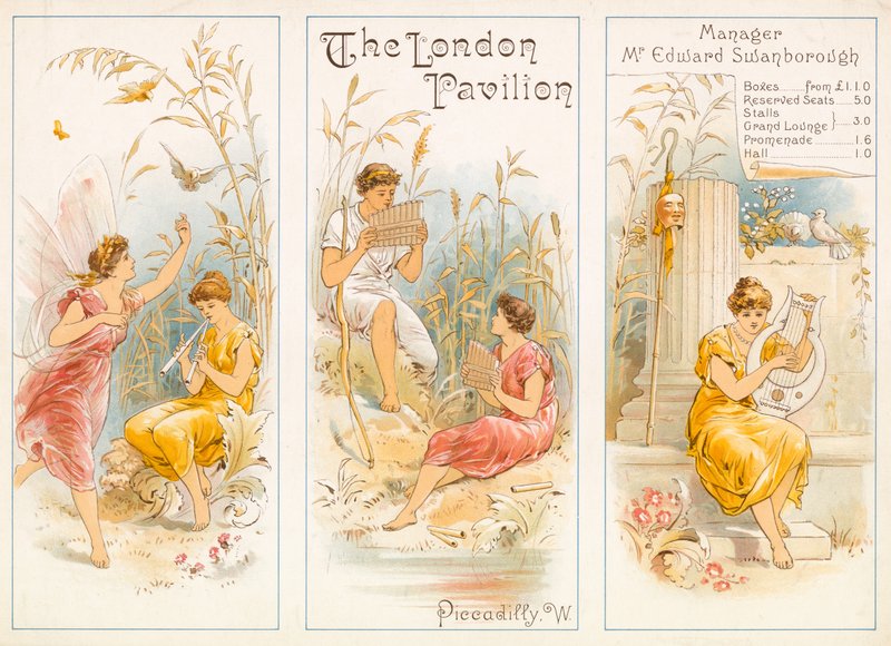 Programme de théâtre, Le Pavillon de Londres, Piccadilly - English School