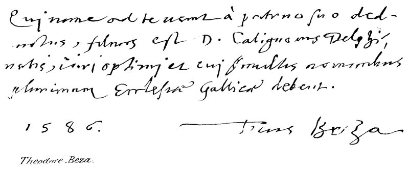 Théodore de Bèze - English School