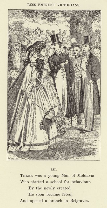 Il y avait un jeune homme de Moldavie (gravure) - English School