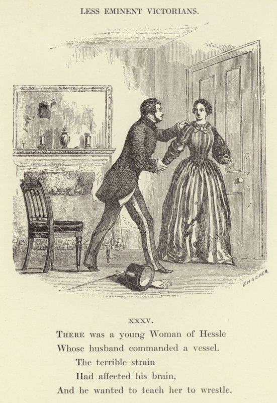 Il y avait une jeune femme de Hessle (gravure) - English School