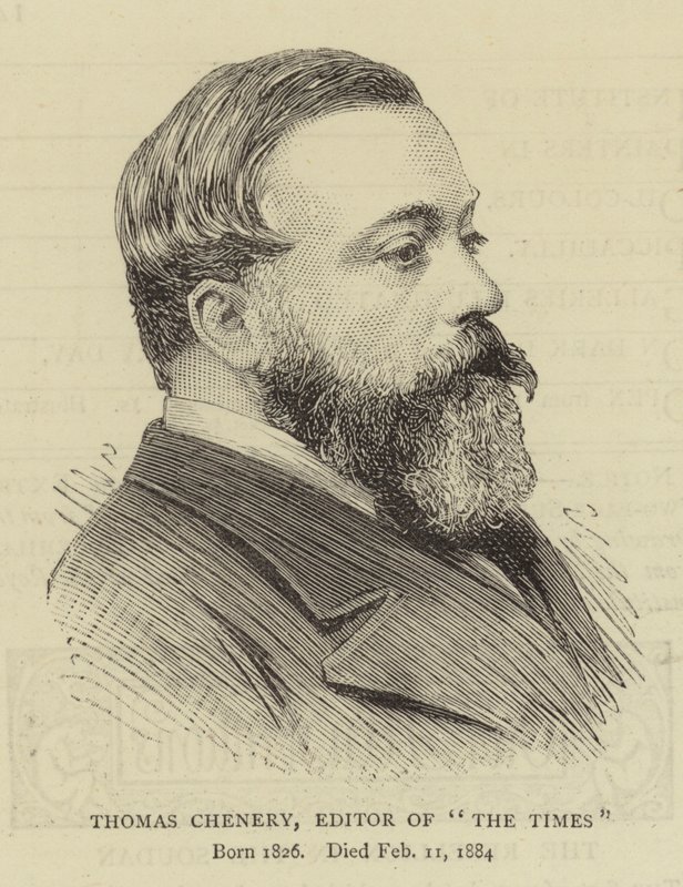 Thomas Chenery, rédacteur en chef de "The Times" - English School