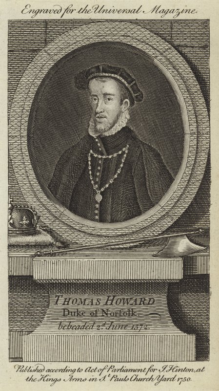 Thomas Howard, Duc de Norfolk, décapité le 2 juin 1572 - English School