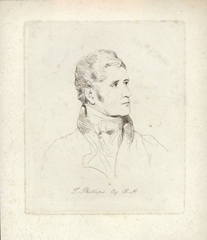 Thomas Phillips, gravure par Mary Dawson Turner - English School