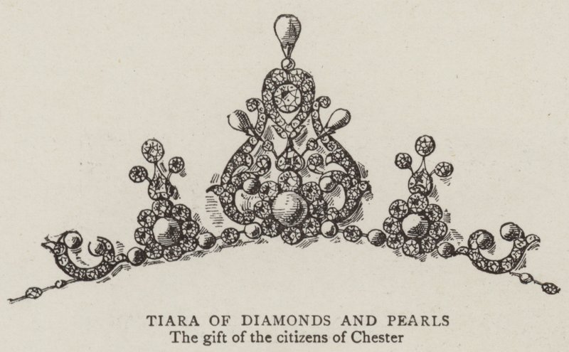 Tiare de diamants et de perles - English School